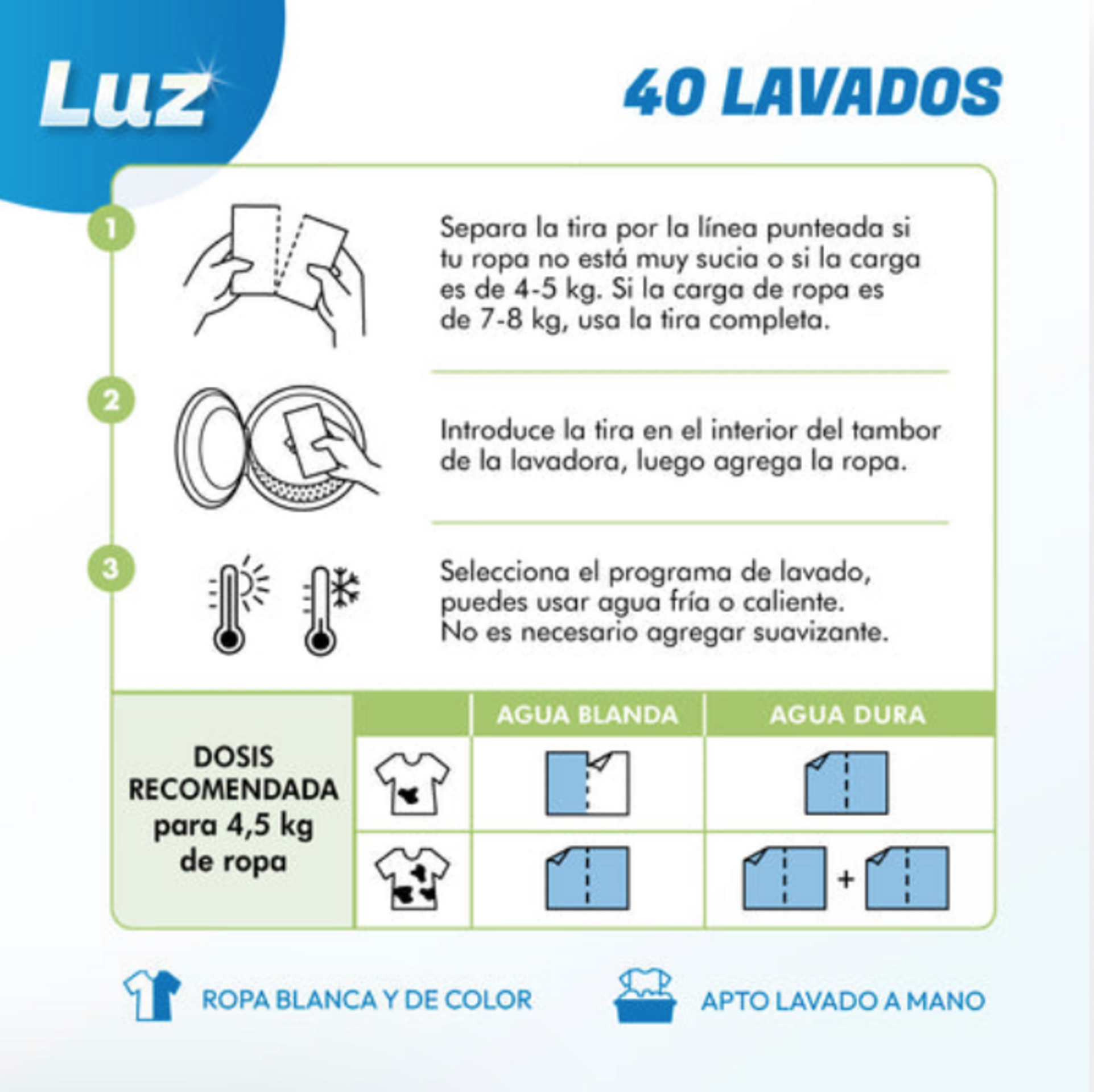 Detergente en tiras Luz - 3